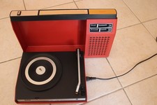 TOURNE DISQUE VINTAGE ROUGE RADIOLA 423 à réviser