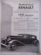 PUBLICITÉ 1933 PRIMASTELLA