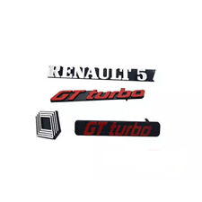 Logos Super 5 GT Turbo phase 1 kit de 4 monogrammes