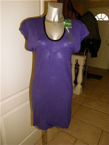 Robe violette chanvre - robe,