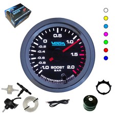 ► Manomètre Vega® haute précision pression turbo -1 à 2 bars 7 couleurs 52 mm ◄