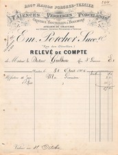 1906 FAIENCES VERRERIES PORCELAINES EM PORCHER A NANTES - M. LE DOCTEUR GUIL