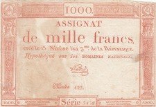 1000 francs - 18 Nivose An III