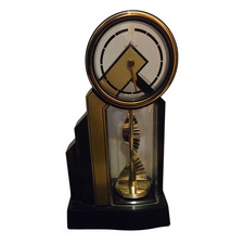 Dugena Pendule Horloge de Table Avec Rotative Et Mélodie or Noir Vintage Design