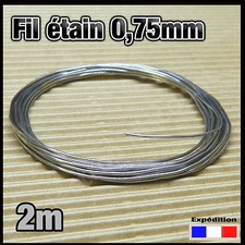 075/2# 2m fil Ø 0,75mm de soudure pour électronique  60% étain 40% plomb 
