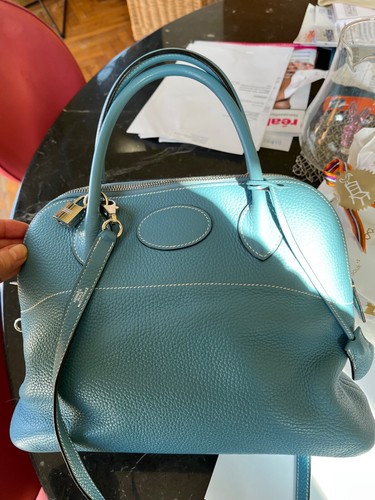 Sac hermes bolide bleu jean - sac, 31