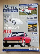 AI005 Rétro Passion 1999 N°105 Porsche 914 Lomax 224 Honda CB 750