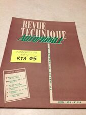 Revue Technique Automobile Buick V8 1953 à 1955 + evolution 4 CV éd. 55