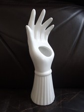 main céramique baguier porte bague modèle design rare avec manche vintage 70 80s