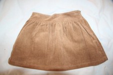 ORIGINAL  ZEF Jupe Velours beige camel taille 10  ans neuf