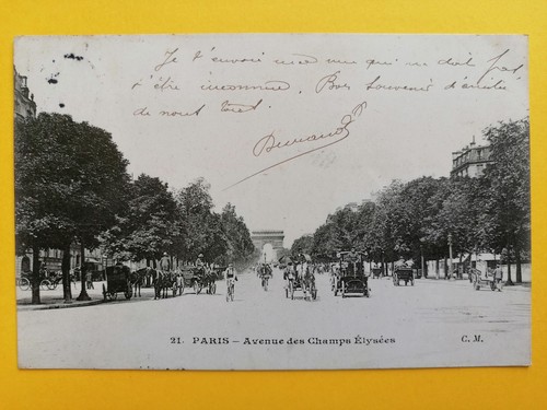 Cpa paris circulations - cpa, Écrite