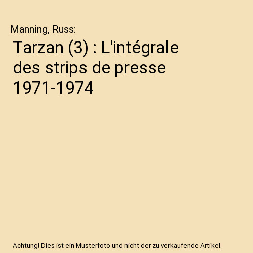 Tarzan l intégrale des - [3], l'intégrale