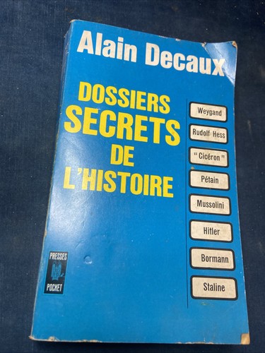 Dossiers secrets histoire - de, l'histoire