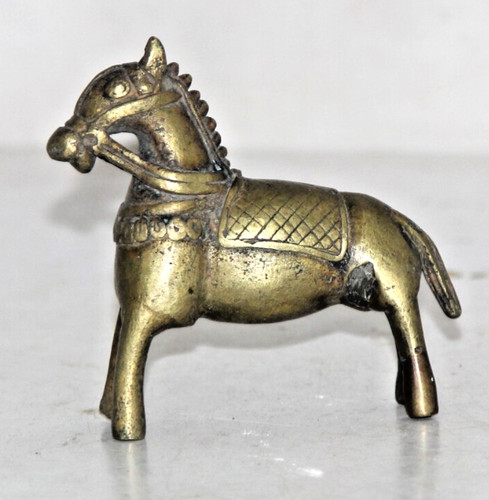 Figurine cheval laiton - en,