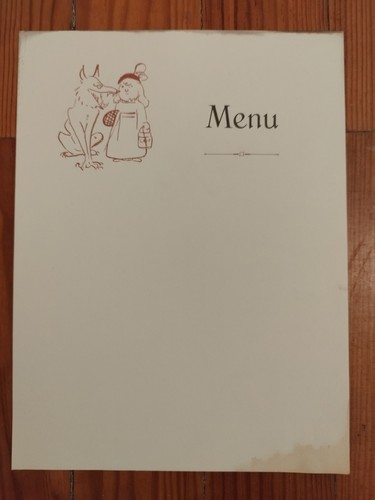Menu ancien illustré le - ancien,