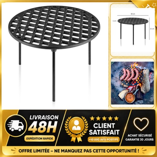 Grille bbq fonte pieds - fonte, 3
