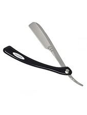 Rasoir FEATHER Artist Club SR manche en cuir noir rasoir de barbier professio...