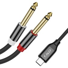 USB C to Dual 6.35Mm 1/4 Inch