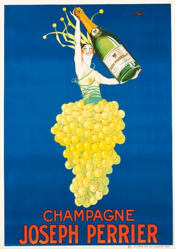 Affiche poster champagne - affiche,
