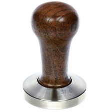 Tasseur de précision Marron ø57,4mm Manche en bois, base en acier inox