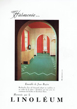 Publicité Advertising  0822  1954   Linoleum revetement sol Harmonie
