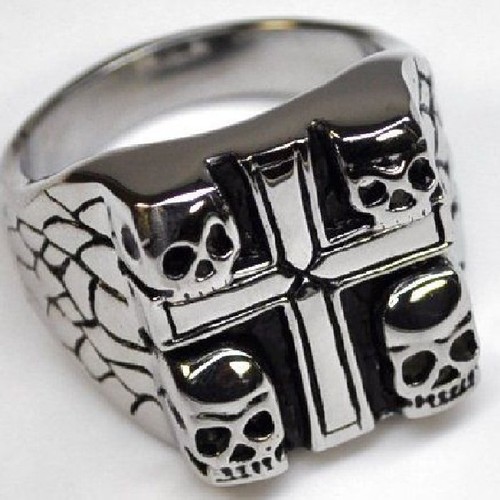 Bague biker homme - biker, acier