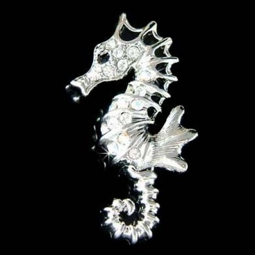 Hippocampe avec cristal - avec,
