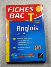 Fiches BAC le Tle Anglais LV1-LV2 | Très bon état