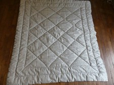 Edredon Boutis Provencal  coton molletonné Belle Qualité gris perlé COSY SHABBY