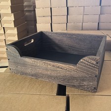 Bac à litière ouvert en bois