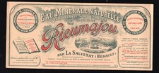 vieux papiers étiquette eau