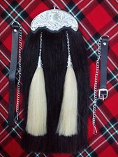 Cheval Noir Cheveux Escarcelle Avec Cantle Celtique – Robe Complète Kilt