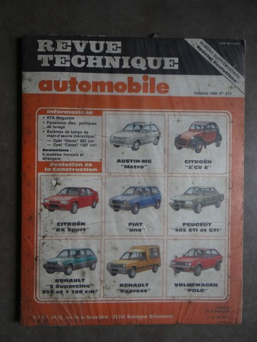 Revue technique automobile rta - revue,