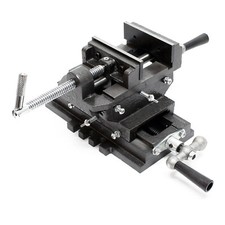 Étau de fraisage 2 Axes 75 mm Perceuse à tarauder Table croisé Établi machine