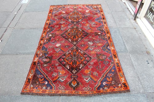 Tapis oriental laine rouge - tapis, en