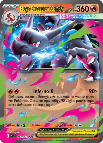 Carte pokémon méga dracaufeu - carte,