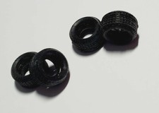 Polistil - 4 pneu gomme pour voitures circuit électrique 1/32 - Slot Racing 