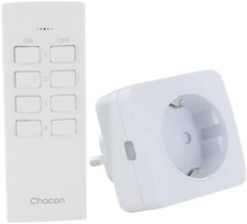 Kit 4 mini prises marche/arrêt + télécommande 4 canaux 2300 W