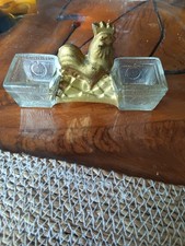 Ancien Service Poivre Sel au Coq  (Salière Poivrière )