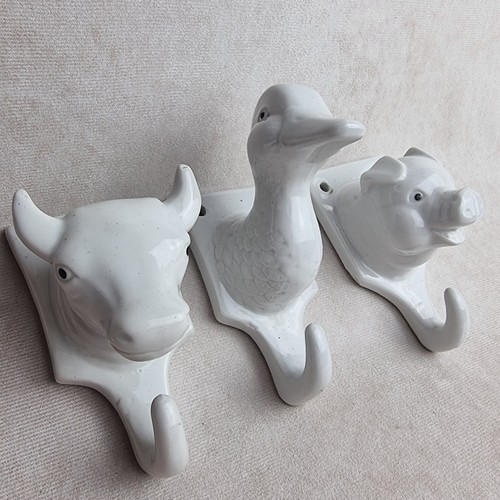 Patère animaux vintage - patère,