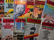 Lot N°56 de 11 anciens magazines revues L'EXPRESS de 1978 1979