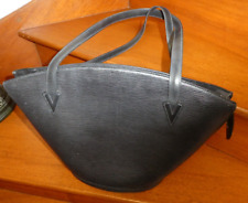 VINTAGE SAC A MAIN LOUIS VUITTON PARIS SAINT JACQUES CUIR NOIR N°AS0091