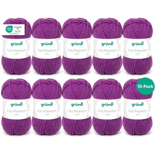 Pelotes laine pourpre - laine,