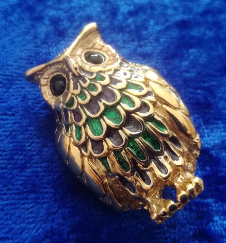 Bijou broche oiseau hibou - bijou,