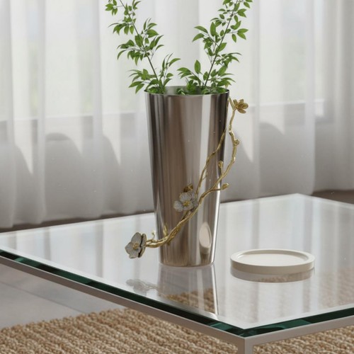 Vase acier inoxydable - vase, en