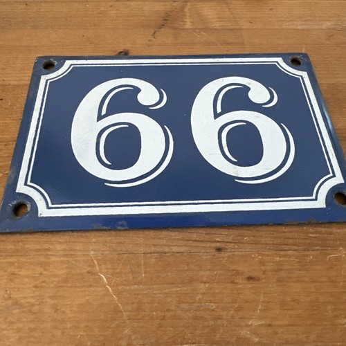 Plaque emaillee email - (v52),