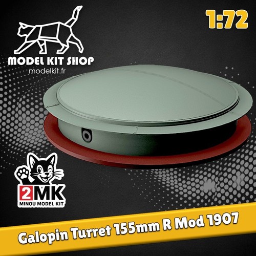 Tourelle galopin 155mm - 1:72,