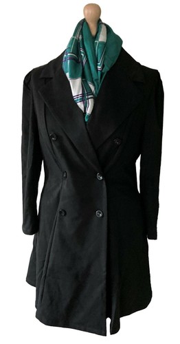 Veste manteau trench noir - veste,