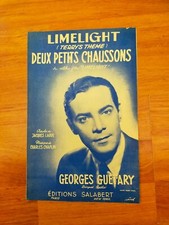 Partition Georges Guétary "Deux petits Chaussons" du film Limelight