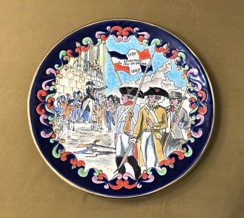 Assiette émaux longwy - en,
